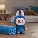 М'яка іграшка-плед та подушка 3 в 1 Labubu Brown Dragon Синій Colorful Home 520-29BL