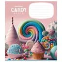 Тетрадь ученическая Школярик Candy world 012-3266C-1 в косую линию 12 листов