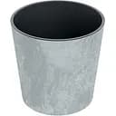 Горшок для цветов Prosperplast Urbi Round Beton Effect 2 в 1 с вкладышем 9 л бетон мармуровий (88335-422)