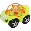 Іграшка-брязкальце Lindo Машинка зелена з помаранчевим (Б 339 гол)
