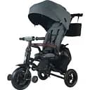 Велосипед трехколесный Qplay Nova Pro складной детский с надувными колесами Stone Grey
