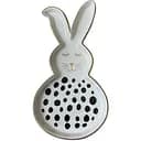 Блюдце J-LINE в форме зайчика белого цвета в горошек Бельгия (214291)