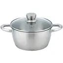Кастрюля Ardesto Gemini Lucca со стеклянной крышкой 2.3 л нержавеющая сталь (AR4323LC)