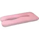 Подушка Ideia П-подібна для сну та відпочинку  з наволочкою на блискавці 140х75х20 см пудрово-сірий (8-33722*004)