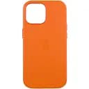 Шкіряний чохол Epik Leather Case AAA with MagSafe and Animation для Apple iPhone 14, 6.1 Orange