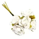 Декоративный букетик Роза двухцветная Bambi ED-512, 6 бутонов