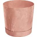 Горщик для квітів Prosperplast Tubo P Beton Effect з підставкою 4.6 л терра (72287-624)