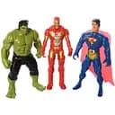 Фигурки супергероев Metr+ Супермен, Халк и Железный Человек 899-31-32-33K