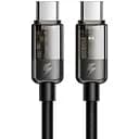 Кабель Mcdodo Auto Power Off 100W Type-C to Type-C Transparent Data Cable 1.2 м CA-2840 Чорний