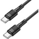 Кабель Hoco X83 Type-C to Type-C Victory 60W charging data cable Чорний