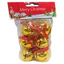 Набір ялинкових іграшок "Металевий із дзвіночком" ААА23145, 6 шт