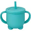 Силіконова чашка-поїлка Mega Zayka з кришкою 200 мл MGZ-0302 (Turquoise) 