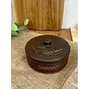 Банка для хранения 0.5 литра керамическая (глиняная) Колосок