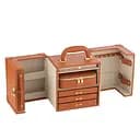 Шкатулка-чемодан для прикрас J-Line з еко-шкіри помаранчевий (46553)