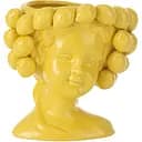 Ваза J-line з лимонами та обличчям дівчини жовта 20 см (53691)