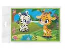 Гра розвиваюча Vladi Toys м’які пазли А5 Зебра та жираф, VT1104-21 (укр)