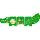 Уценка. Бизиборд Viga Toys Крокодил 5 секций (50346FSC)