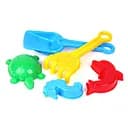 Игрушка набор "Лопатка+ грабли" ТехноК 2254TXK с пасочками Голубой