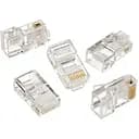 Конектор RJ45 UTP 100 шт. Clear Cat.5e Cablexpert позолочені контакти (LC-8P8C-001/100)