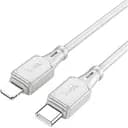 Кабель зарядки Hoco X101 Silicone Type-C to Lightning PD27W сірий