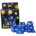 Набір кубиків Transparent 7 Dice Set - Blue , 7 шт. (g7dtran06)