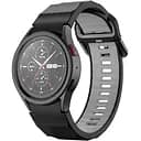 Ремінець для Samsung Galaxy Watch 6 40mm 6 44mm - чорно-сірий ширина кріплення 20мм силікон Watchbands Ribbed (W11-5WB51594077)