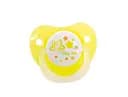 Пустышка силиконовая Baby Team, ортодонтическая, 0-6 мес., желтый (3001_звезды)