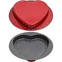 Форма металева кругла серце 27.5х3 см х3-137