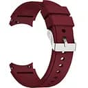 Ремінець Samsung Galaxy Watch 4 Classic 42 mm - темно-червоний силікон розмір L ширина кріплення 20мм (WB00S4GALAXYCLASSIC8442)