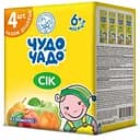 Набор сок Чудо-чадо Яблоко-абрикос + Яблоко + Яблоко-персик + Яблоко-груша 4 шт по 200 мл