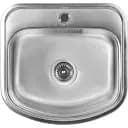 Кухонная мойка Рlatinum 4947 из нержавеющей стали 0.8 мм овальная 49x47 см сатин (SP000000280)