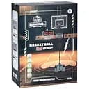 Баскетбольне кільце MR 0800 на стійці, зі щитом 40x30 см, кільцем 25 см, електронним табло та м’ячем, чорне