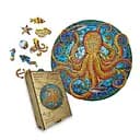 Пазл деревянный Гигантский Осьминог, А4, Картонная коробка 100 элементов