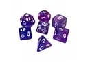 Набор кубиков Double Color Glitter 7 Dice Set - Blue-Purple , 7 шт. (g7dglitdc14)