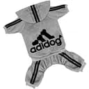 Костюм для животных Ginger ХХL Adidog спорт серый Д-45 см ОГ-55 см 6-7.5 кг