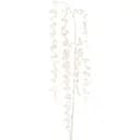 Искусственная веточка J-line 90 см белая и серебристая (36875)