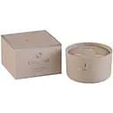 Свічка J-line ароматична у фарфоровій скриньці на 3 дерев'яні ґноти конвалія, зелений чай, огірок (2408)