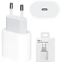 Комплект iPhone OEM USB-C 20W та кабель USB-C to Lightning адаптер + шнур сумісний з iPhone, iPad білий
