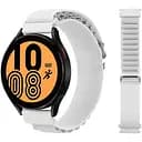 Ремешок для Xiaomi Amazfit GTS 2 2e 3 4 mini - белый Watchbands NormalCloth Wave ширина крепления 20мм нейлоновый (W26-6WB59545445)