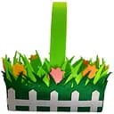 Кошик з травичкою Аплі Краплі фетровий