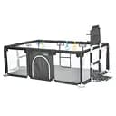 Дитячий манеж Bambi MR 1338-G Oxford 150D чорний