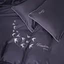 Комплект постільної білизни MirSon Ranforce Elite 0240 Iron grey "Freedom" 110 х 140 см