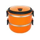 Термо ланч бокс Heinner двосекційний 0,7 л + 0,7 л помаранчевий (HR-F-863-2P)