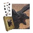 Деревянный фигурный пазл Могучий Дракон, А5, Картонная коробка 35 элементов