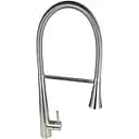 Смеситель кухонный Germece 8633 однорычажный с выдвижным изливом серебристый (SP000020216)