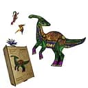 Пазл дерев'яний Динозавр Гадрозавр, А3, Дерев'яна коробка 200 елементів