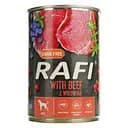 Вологий корм для собак Dolina Noteci Rafi паштет з яловичини з лохиною та журавлиною 400 г (DN250-304906)