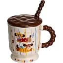 Чашка порцелянова Sausage Dog 400 мл червоний FM-17C