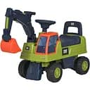 Каталка-толокар M 6022-5 Экскаватор с музыкой, зеленый, детская игрушка для малышей от 1 года