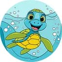 Набір для розпису по номерах 7+. "Чарівна черепашка", діаметр 19 см, КНО-R1049